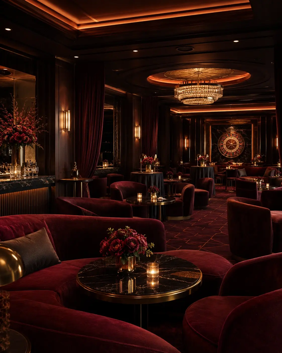 Elegancka przestrzeń lounge przygotowana na event