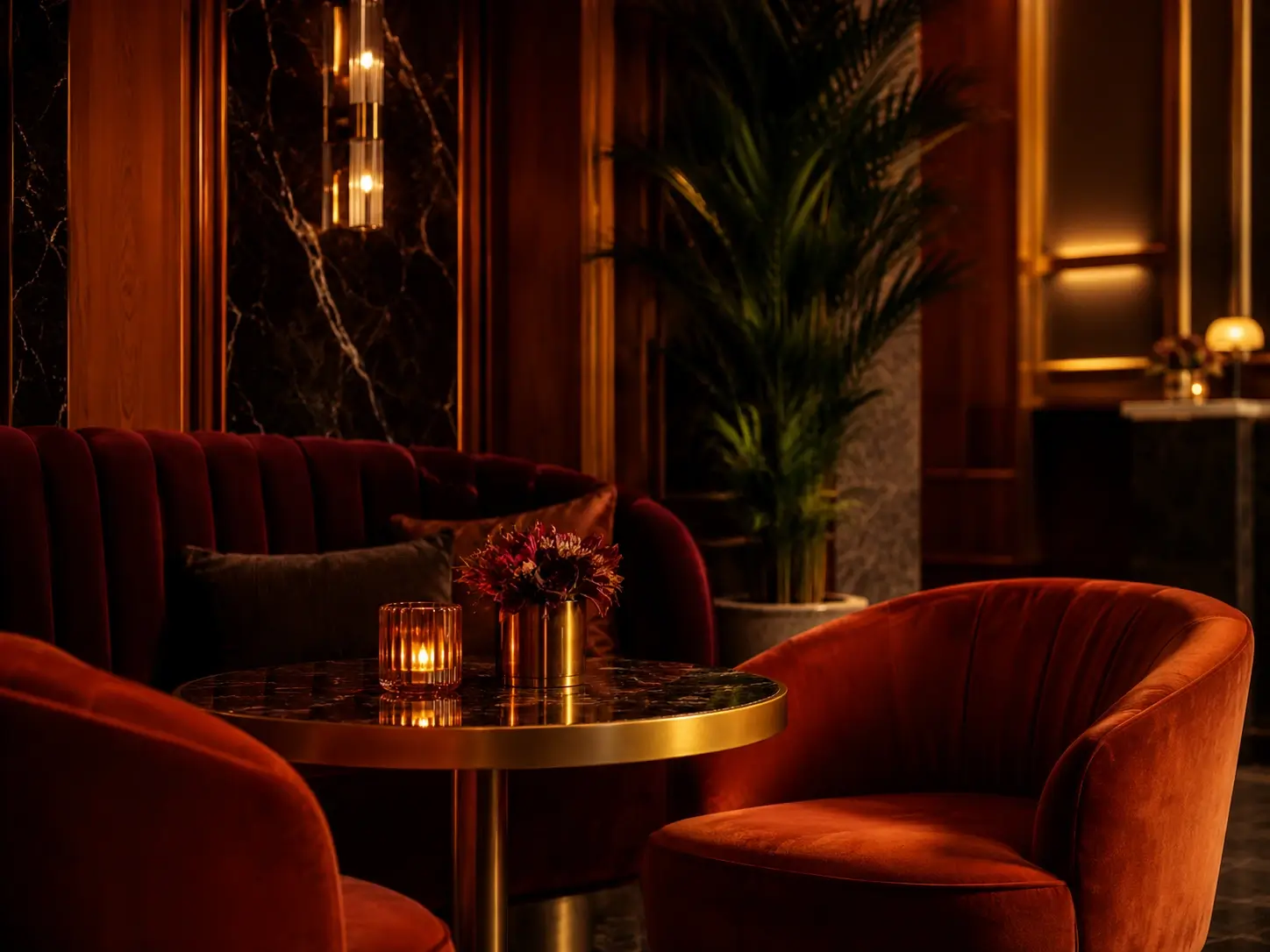 Detale eleganckiego wydarzenia w stylu lounge
